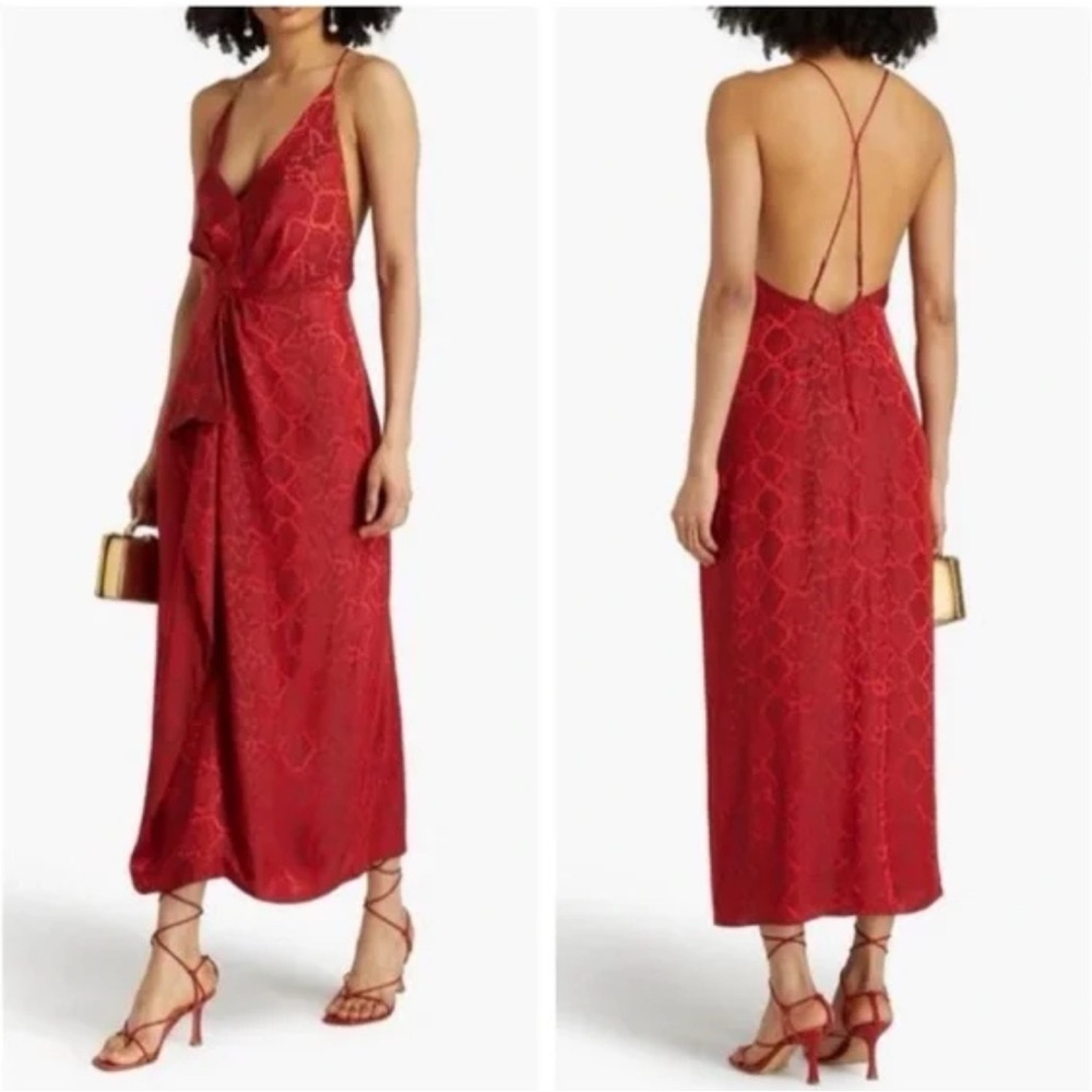 Elegant Red Women's Dress